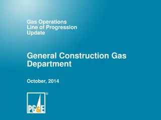 Overview of Gas Operations Line of Progression Update in General Construction Gas Department