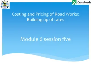 Costing and Pricing of Road Works