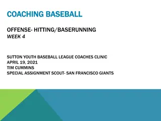 Baseball Coaching: Offense - Hitting & Baserunning Tips for Youth Players