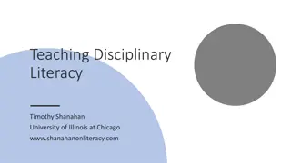 Content Area Literacy vs. Disciplinary Literacy