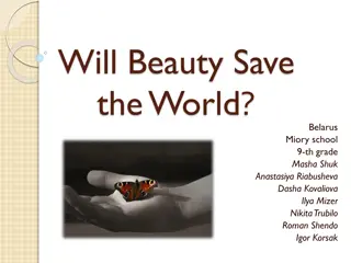 Perspectives on Beauty Saving the World from Belarusian 9th Grade Students