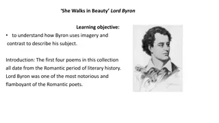 Lord Byron's Use of Imagery in 