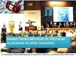 Market-Based Spectrum Allocation Strategies in SATRC Countries