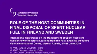 Role of Host Communities in Final Disposal of Spent Nuclear Fuel in Finland and Sweden