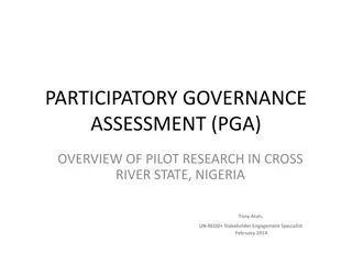 Enhancing Participatory Governance for Sustainable Forest Management in Cross River State, Nigeria