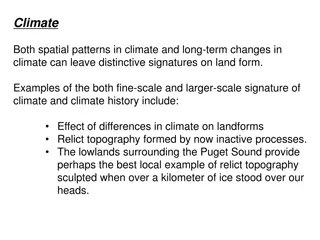 Distinctive Signatures of Climate on Land Form