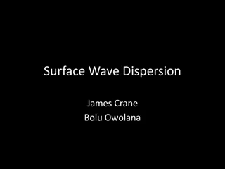 Surface Wave Dispersion in Seismic Exploration