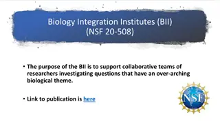 Biology Integration Institutes (BII) - NSF Research Opportunity