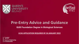 QUB Foundation Degree in Biological Sciences: Course Overview and Entry Requirements