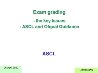 Key Issues in Exam Grading: ASCL and Ofqual Guidance