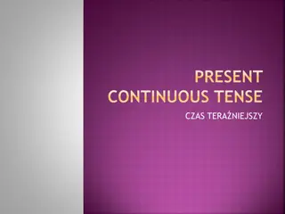 Learning the Present Continuous Tense in English