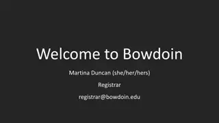 Bowdoin Registrar Information and Guidance