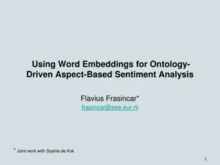 Using Word Embeddings for Ontology-Driven Aspect-Based Sentiment Analysis