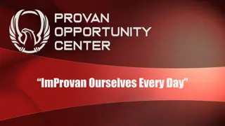 Return to In-Person Learning at Provan Opportunity Center - Guidelines Overview