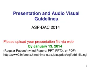 Presentation and Visual Guidelines for ASP-DAC 2014