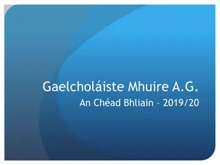 Gaelcholáiste Mhuire A.G. Cahier 2019/20 Information