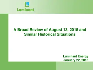 Analysis of ERCOT Issues and Solutions by Luminant Energy