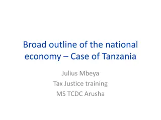 Tanzania's National Economy Overview: Trade, Sector Composition, and Revenue Sources