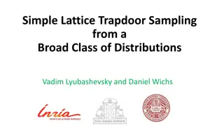 Trapdoor Sampling in Lattice-Based Cryptography