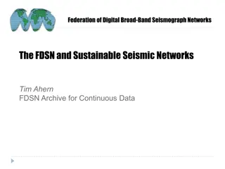 Federation of Digital Broad-Band Seismograph Networks (FDSN) Overview