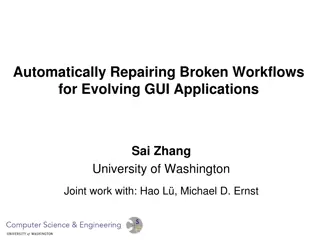 Automatically Repairing Broken Workflows for GUI Applications