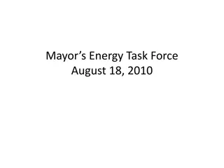 Energy Task Force Meeting Summary August 18, 2010