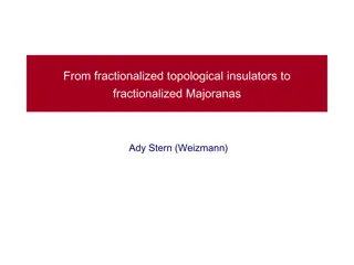 Exploring Fractionalized Topological Insulators and Majoranas