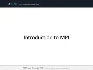 Introduction to Message Passing Interface (MPI) in IT Center