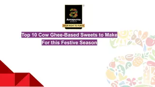 Top 10 Cow Ghee-Based Sweets to Make for this Festive Season