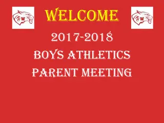 Boys Athletics Parent Meeting Overview and Guidelines