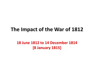 The Impact of the War of 1812 and the Erie Canal Development