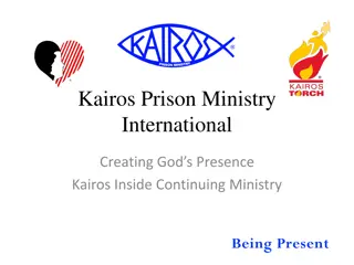 Embracing Kairos: Building Christian Communities in Correctional Institutions