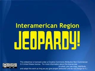 Interactive Jeopardy Game for Interamerican Region