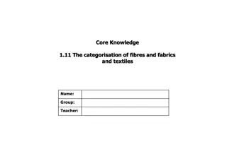 Fibres and Fabrics: Natural vs. Synthetic, Weaving Techniques, and Non-Woven Textiles