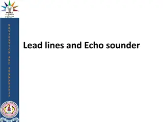 Lead Lines and Echo Sounders for Depth Measurement