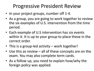 U.S. Intervention Examples: Progressive President Reviews