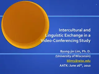 Enhancing Korean Language Instruction through Video-Conferencing