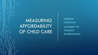 Measuring Affordability of Child Care in Calgary, Alberta