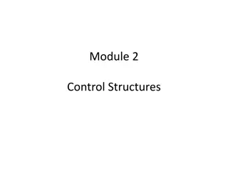 Perl Control Structures and Comparison Operators