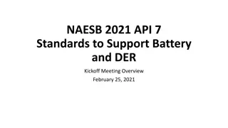 NAESB 2021 API-7 Standards for Battery and DER Kickoff Meeting Overview