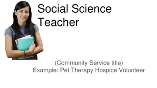 Heartwarming Community Service Experience: Pet Therapy Hospice Volunteer