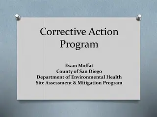 San Diego Environmental Health Corrective Action Programs Overview