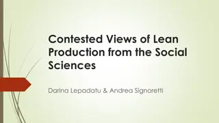 Perspectives on Lean Production in Social Sciences