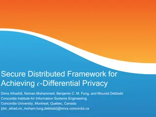 Secure Distributed Framework for Achieving Differential Privacy