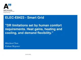 Human Comfort Requirements and Demand Flexibility in Smart Grids