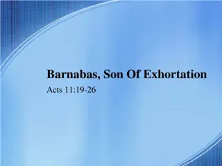 Insights on Barnabas, the Son of Exhortation