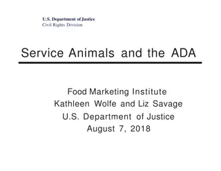 Service Animals and the ADA Guidelines