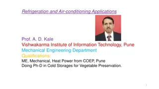 Applications of Refrigeration in Industrial and Chemical Industries