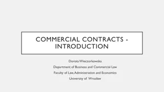 Commercial Contracts: Key Concepts and Requirements