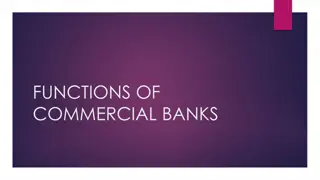 Functions of Commercial Banks and Their Evolution